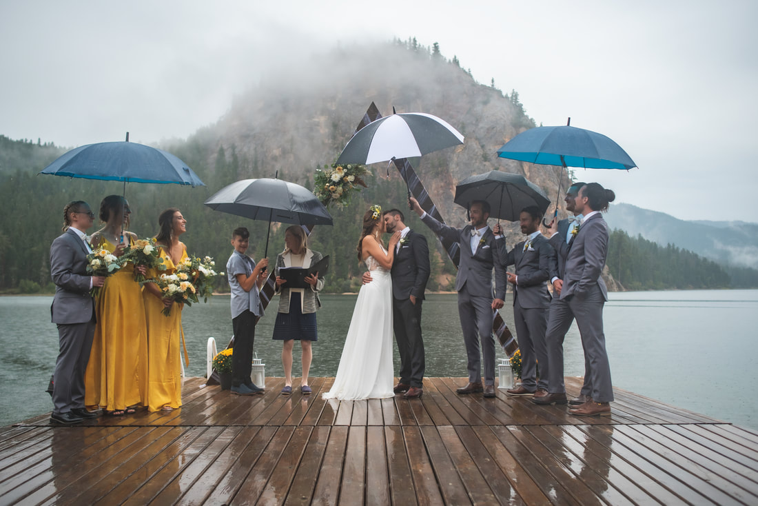 british columbia mountain wedding